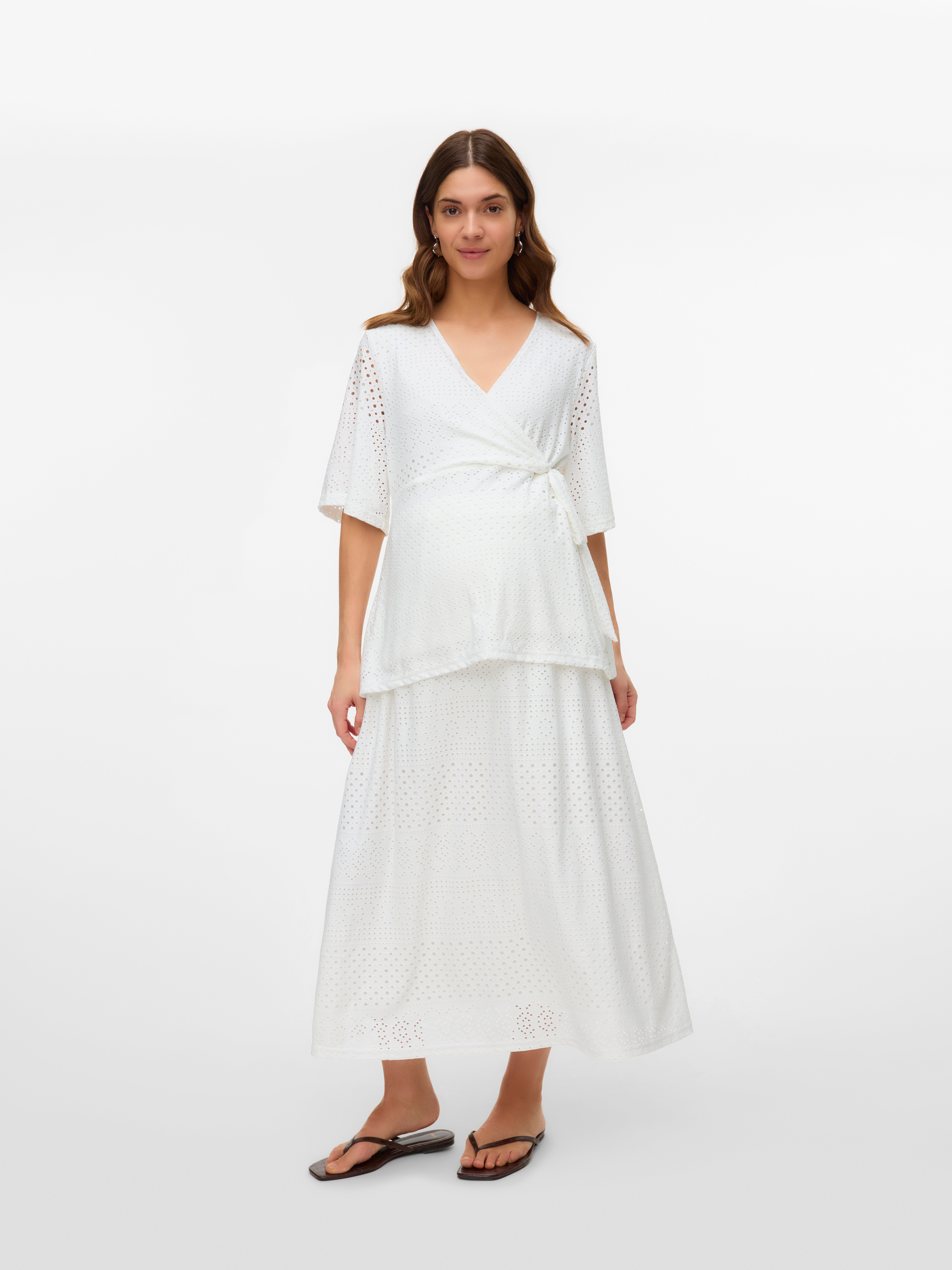 High waist Midi-rok