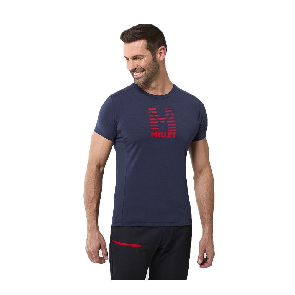 Millet TRILOGY WOOL STRIPES - Maillot Homme saphir