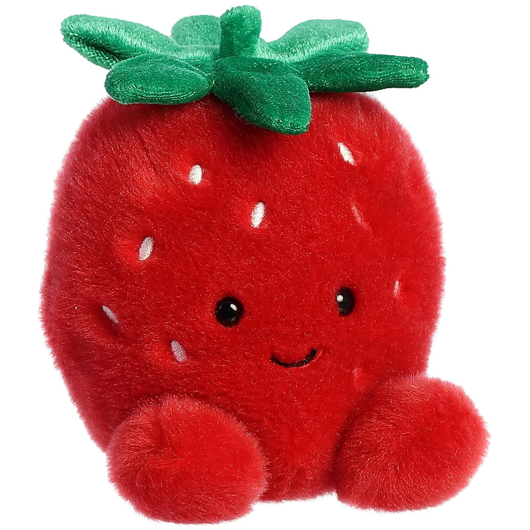 palm pals knuffelaardbei juicy - 13 cm