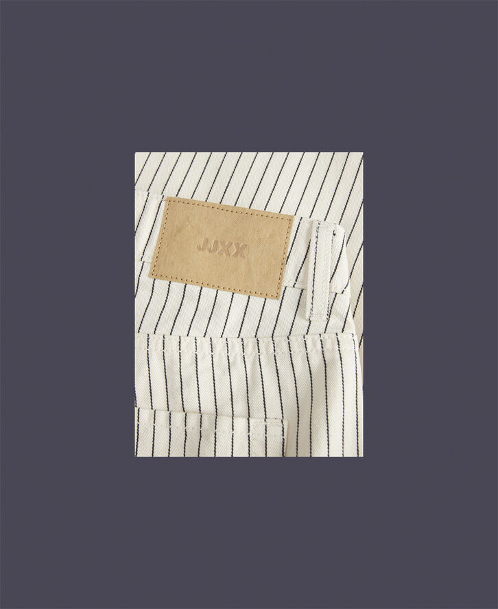 JJXX JXMADDY TOKYO MW PANT PNT Blanc de blanc/black pinstripe