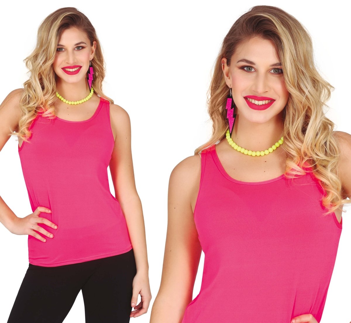 Hemd Neon Roze L