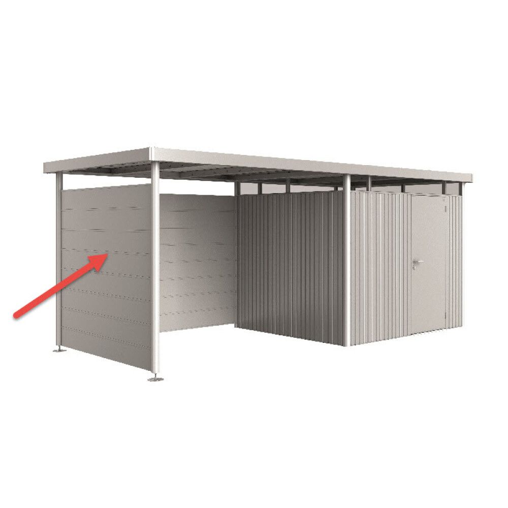 SIDEVEGG BIOHORT HIGHLINE METALLIC SØLV H3