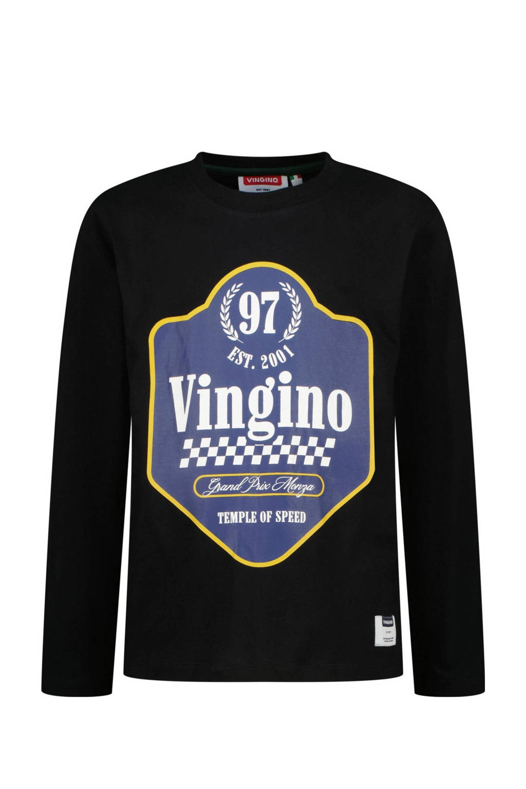 Vingino longsleeve Jacing met logo zwart