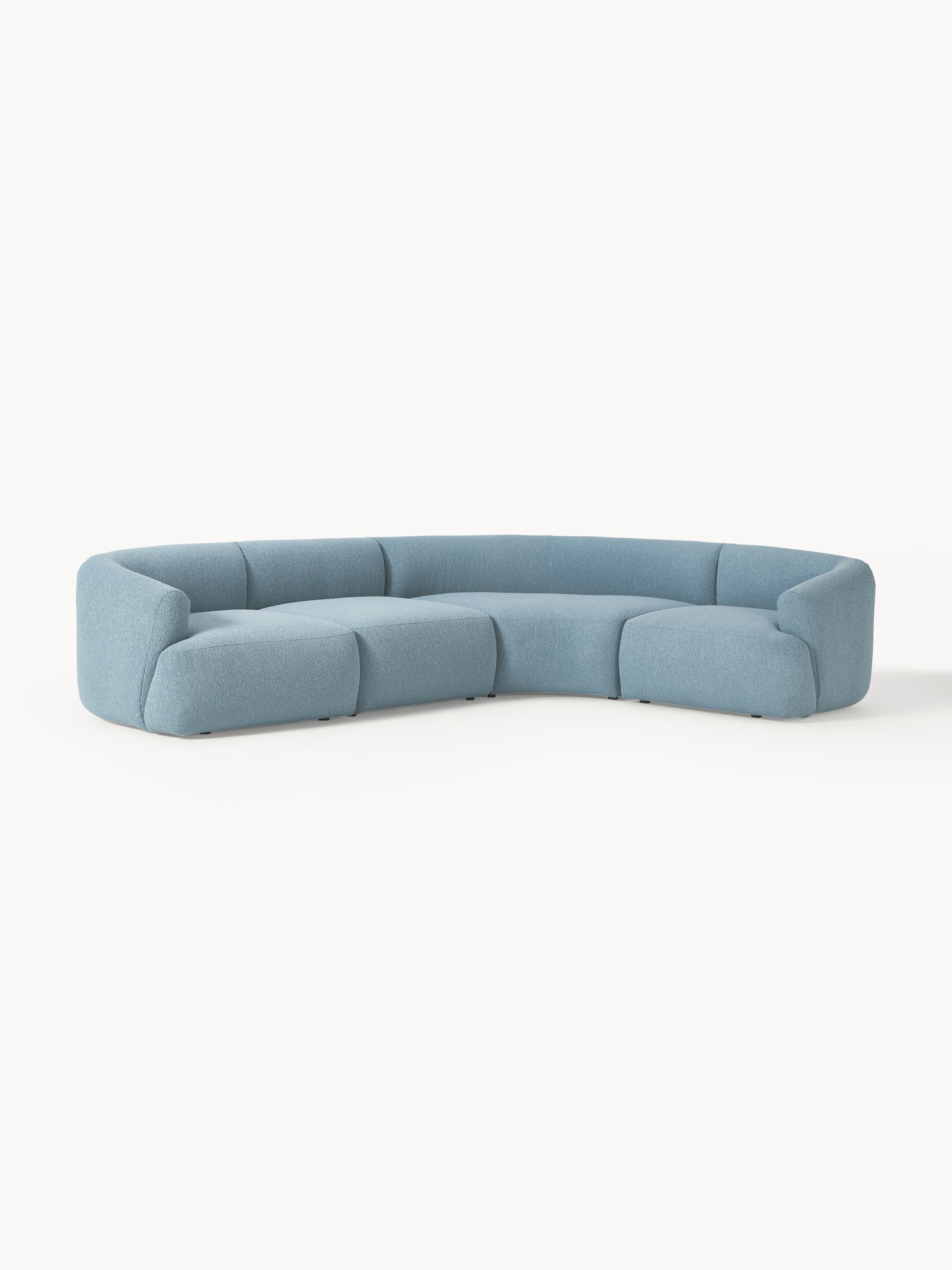 Modulaire bouclé hoekbank Sofia (4-zits)