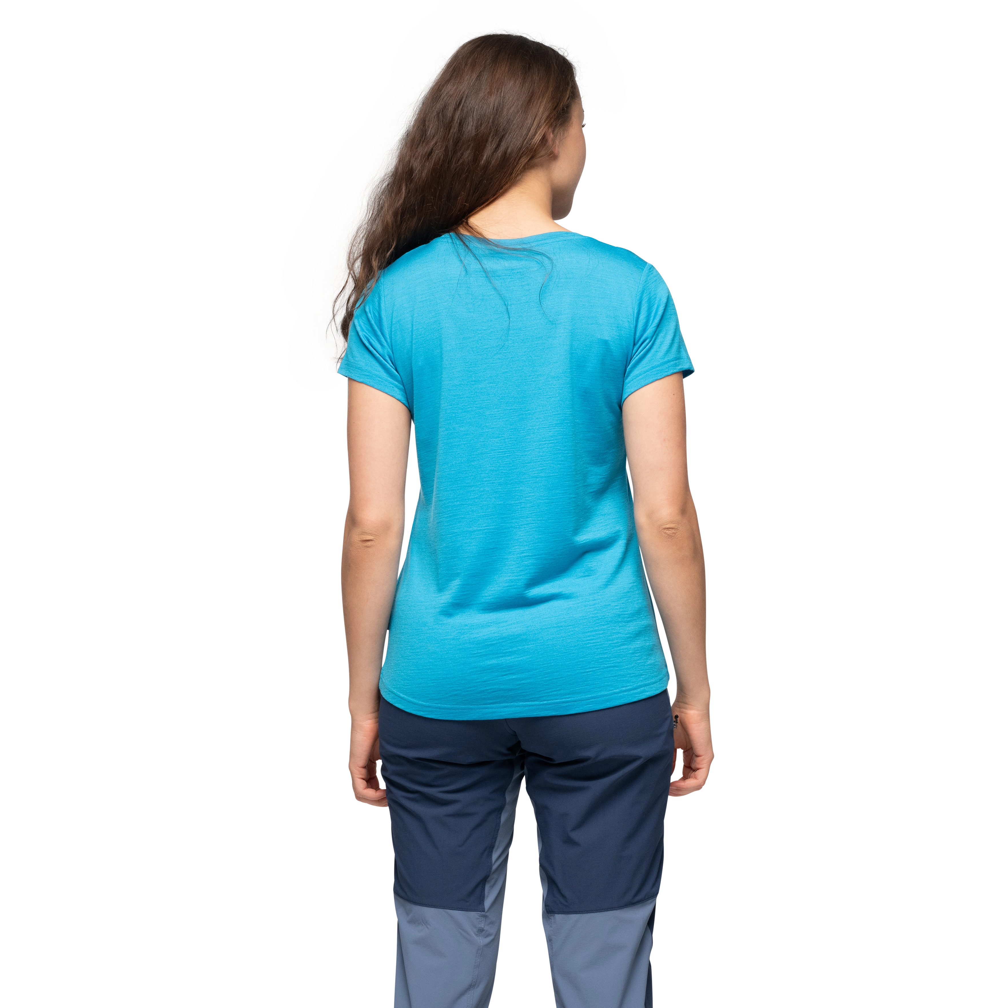 Vaagaa Adventure Merino Tee Women Aqua Lagoon