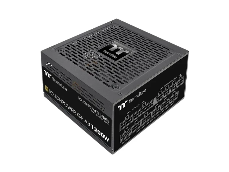 Thermaltake ToughPower GF3 A3 - TT Premium Edition - strømforsyning (intern) - ATX12V 3.0 - 80 PLUS Gold - AC 100-240 V - 1200 Watt - aktiv PFC - sort