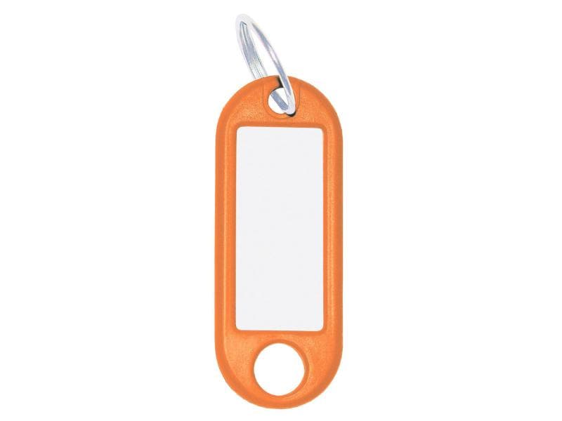 WEDO Schlüsselanhänger 18 mm mit Ring, Orange, 100 Stück Schlüsselanhänger