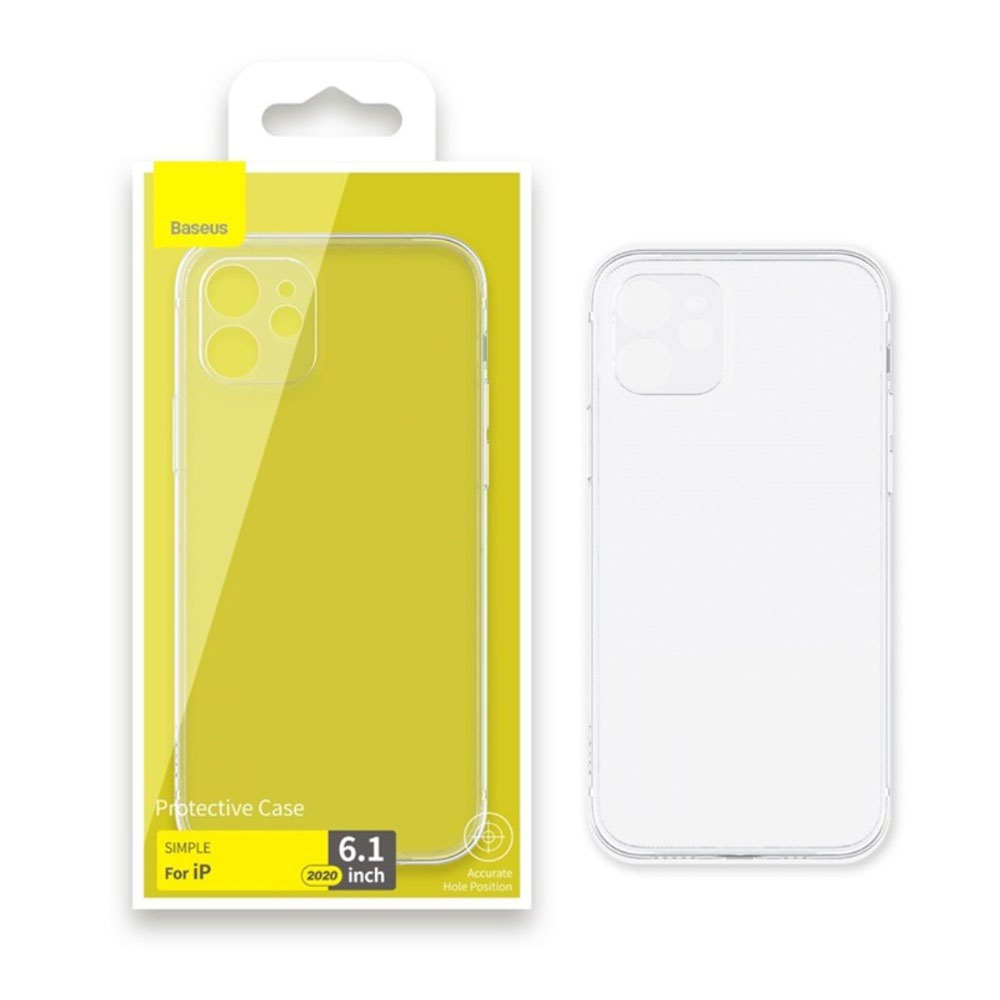 iPhone 12 Gummi Hülle Case Simple Series Ultra Thin 0.7mm - Transparent