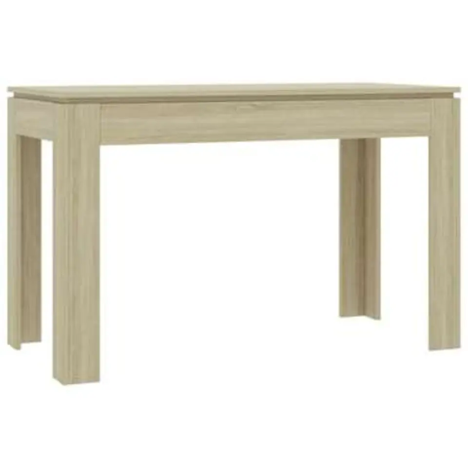 vidaXL - Eettafel - Bruin - Bewerkt hout