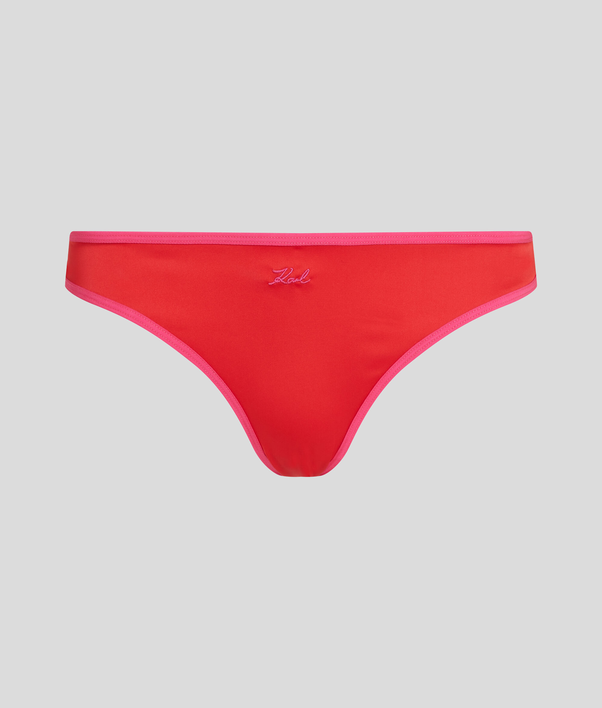 SLIP BRÉSILIEN EN SATIN KARL SIGNATURE