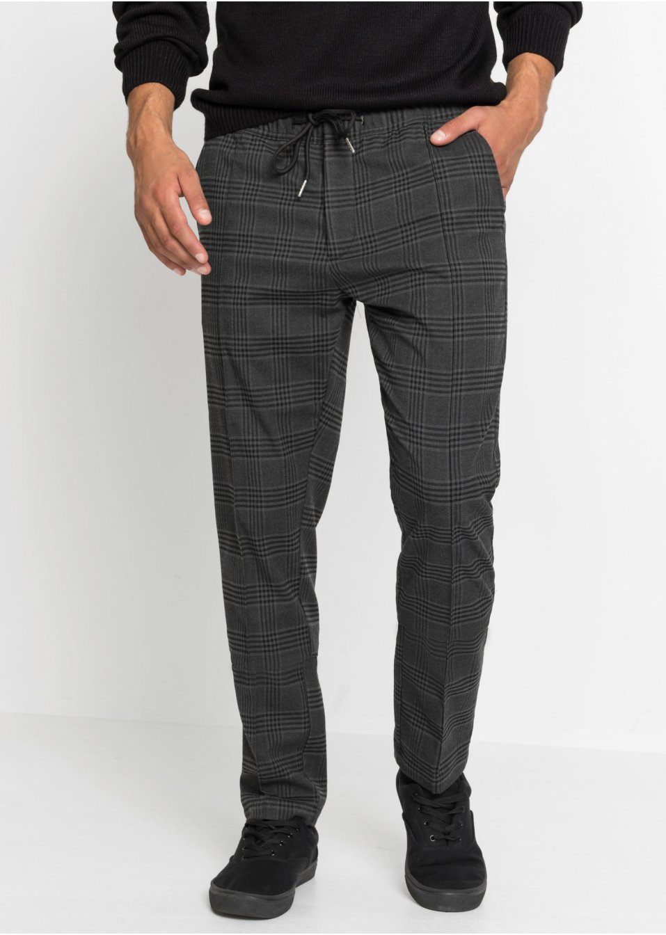 Pantalon chino taille extensible Regular Fit, Straight