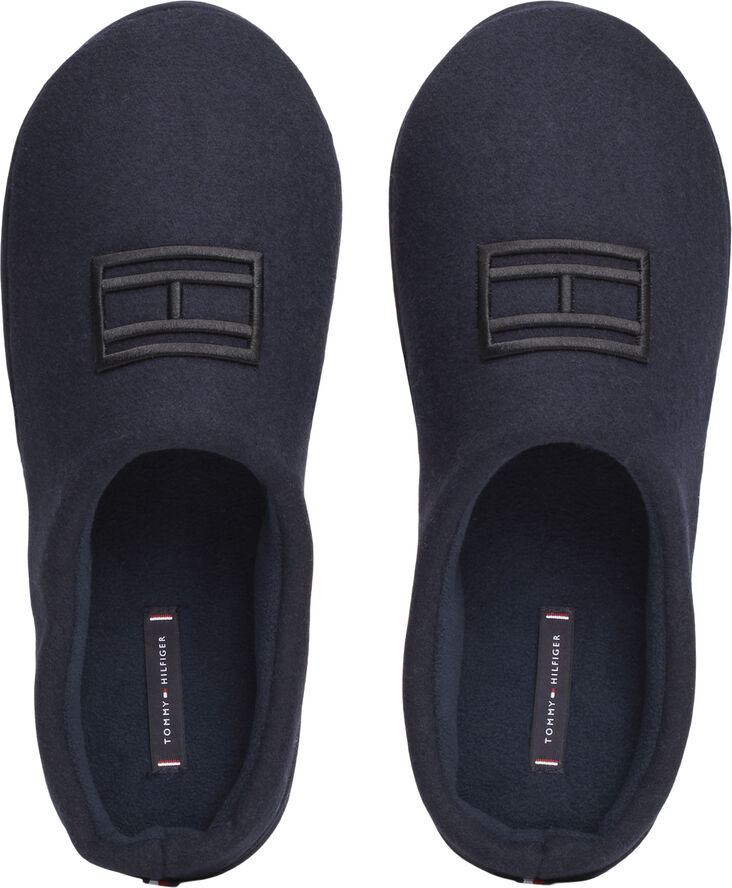 Tommy Hilfiger FLAG WARM FELT HOUSE SHOE Desert sky