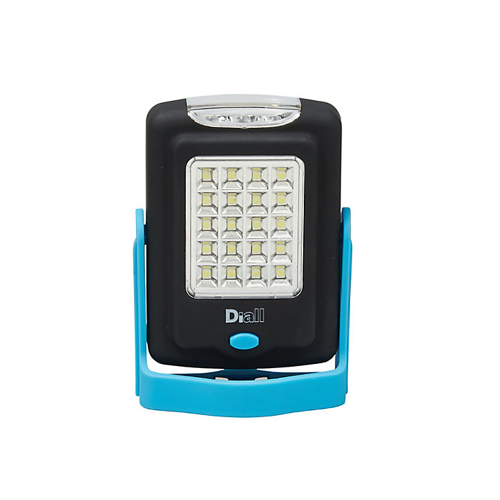 Lampe torche LED 2 fonctions Diall 220 lumens bleu
