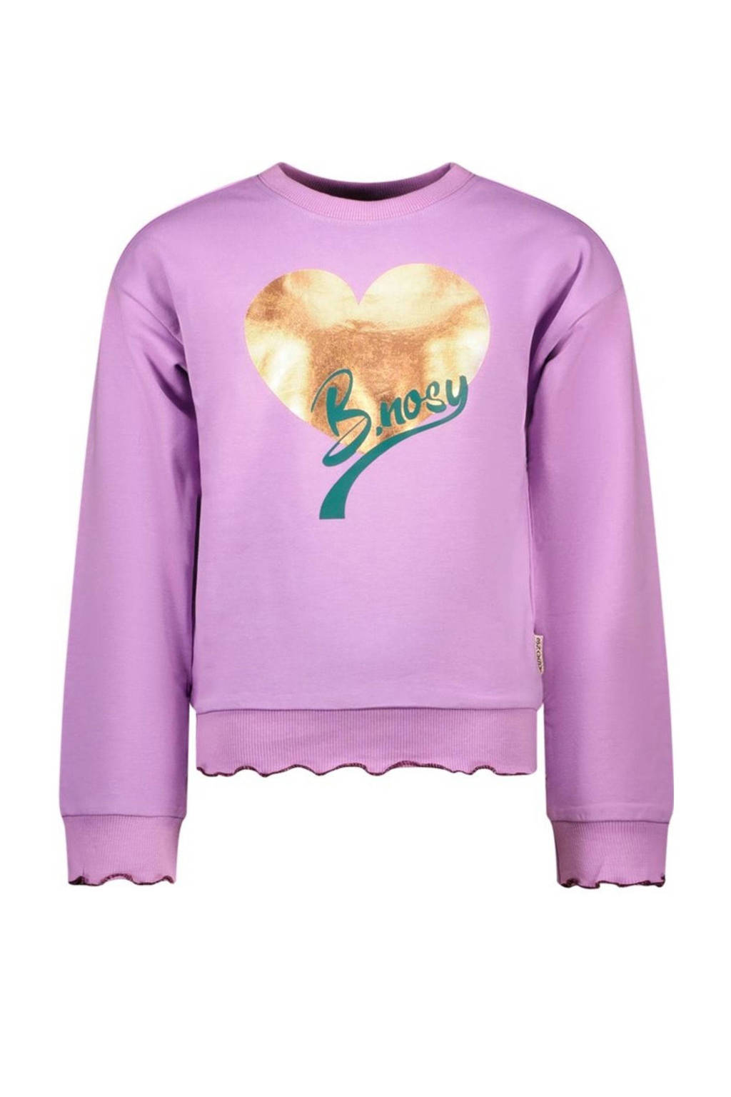 B.Nosy sweater Sue met printopdruk lila