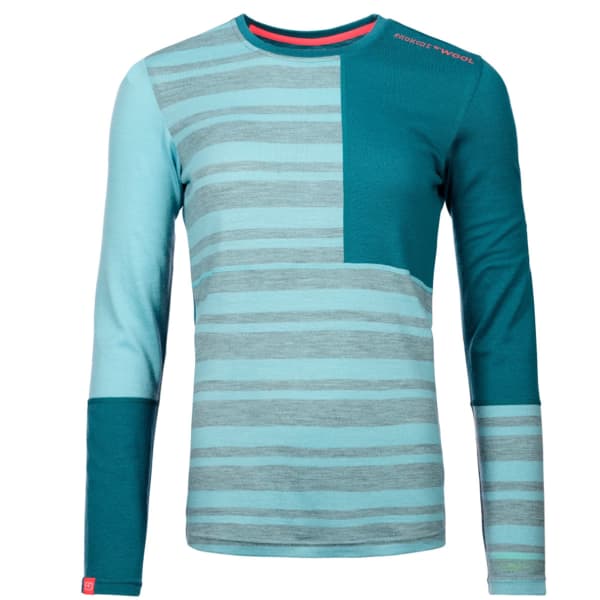 T-shirt thermique ORTOVOX 185 ROCK'N'WOOL LONG SLEEVE W ICE WATERFALL