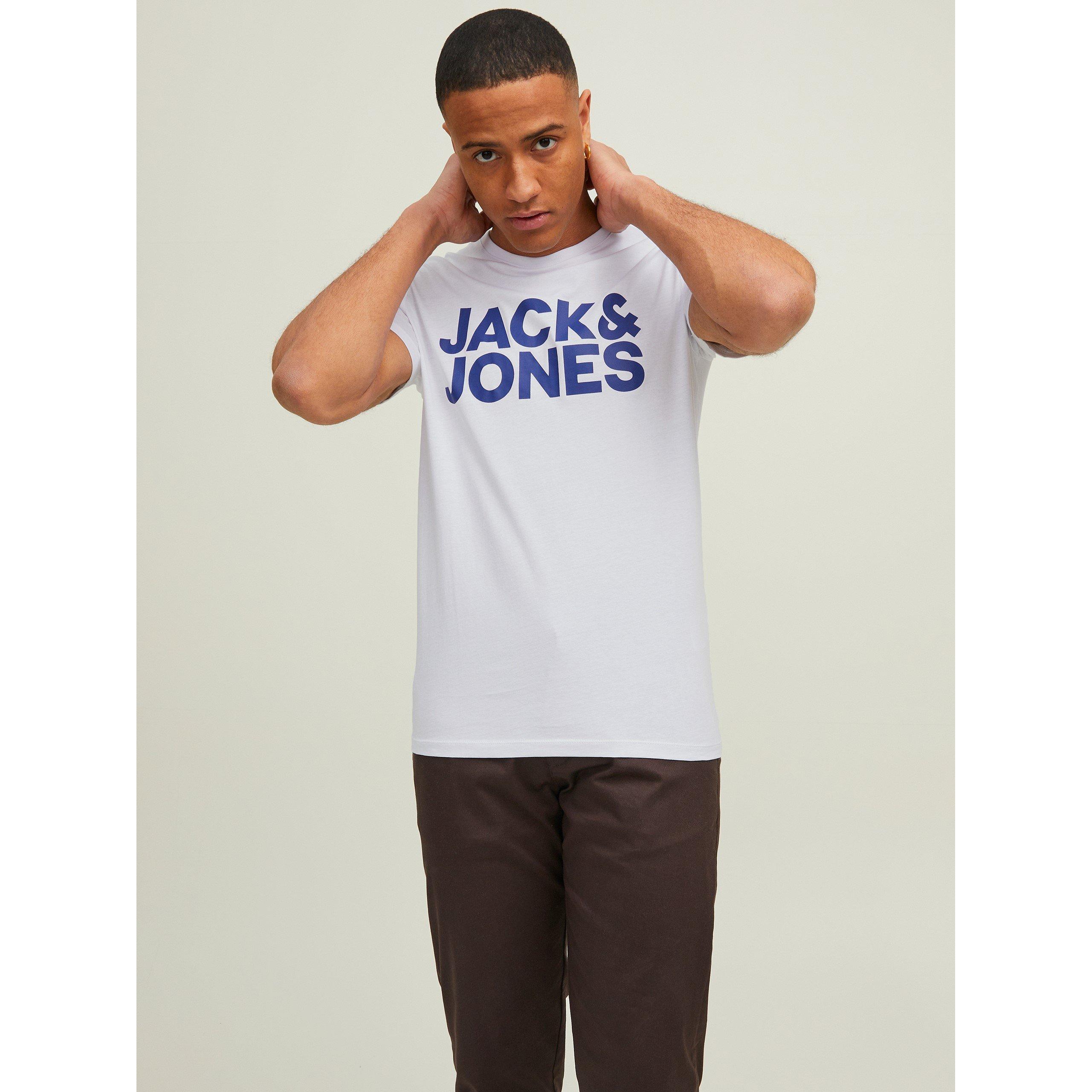 Jack and Jones Logo 3 Pack T Shirt Mens