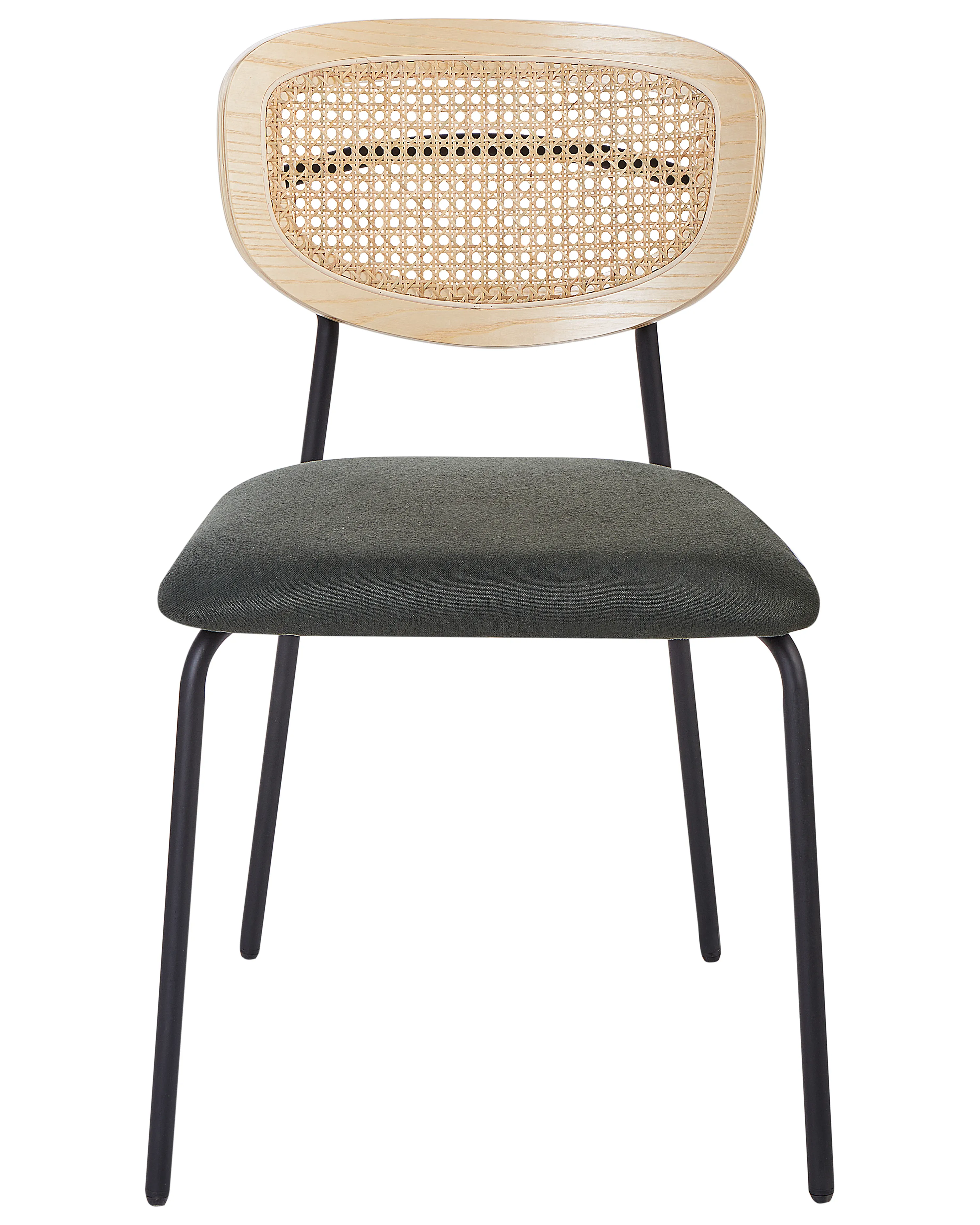 Set van 2 eetkamerstoelen MAYETTA Rotan Donkergroen