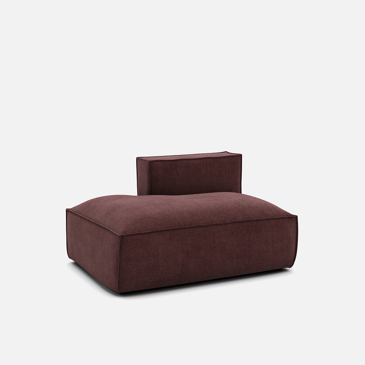 LA REDOUTE INTERIEURS<br>Sofá lounge texturizado, esquerdo, Seven