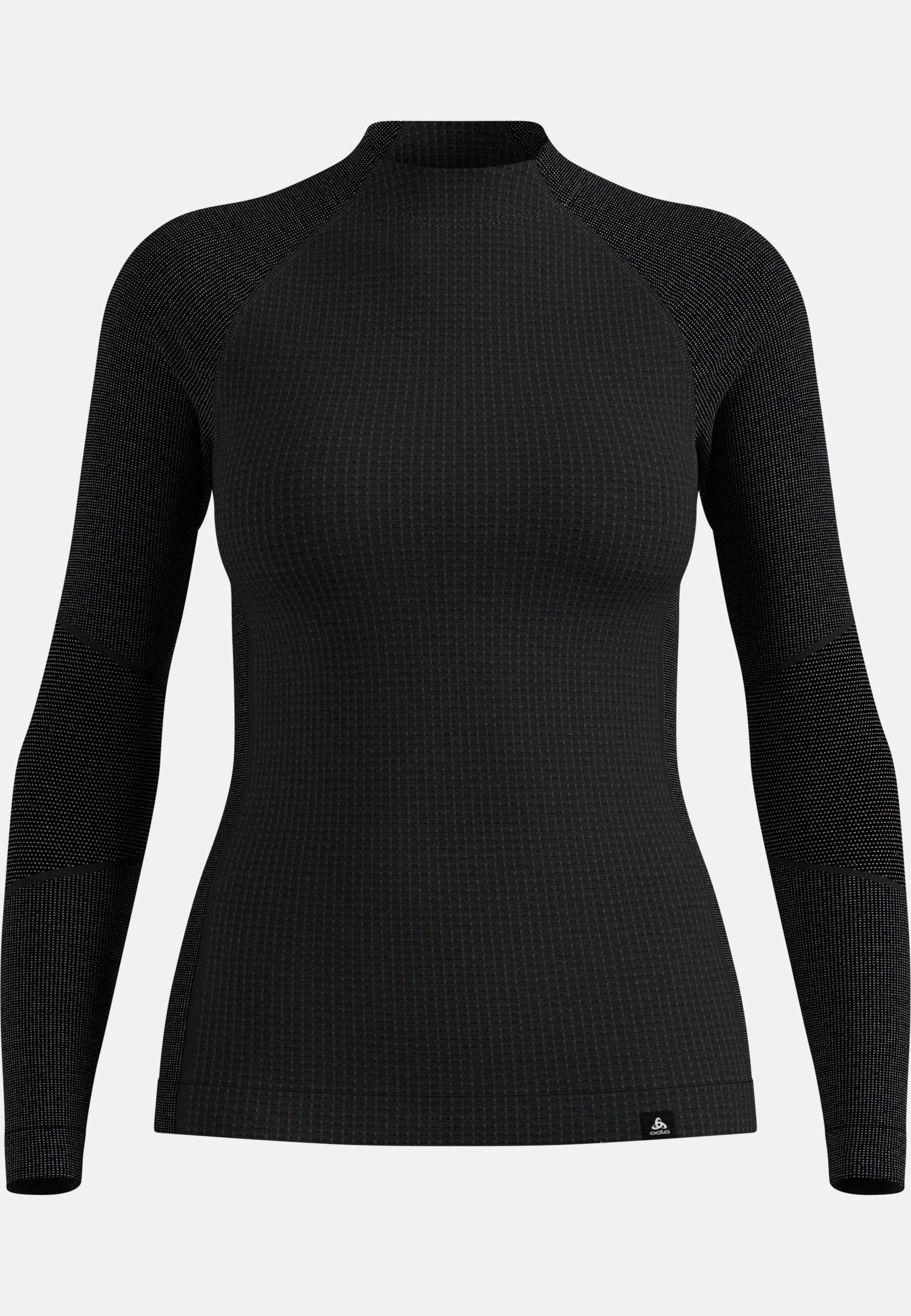 Seamless Performance Wool Funktionsshirt mit Rundhalsausschnitt in black