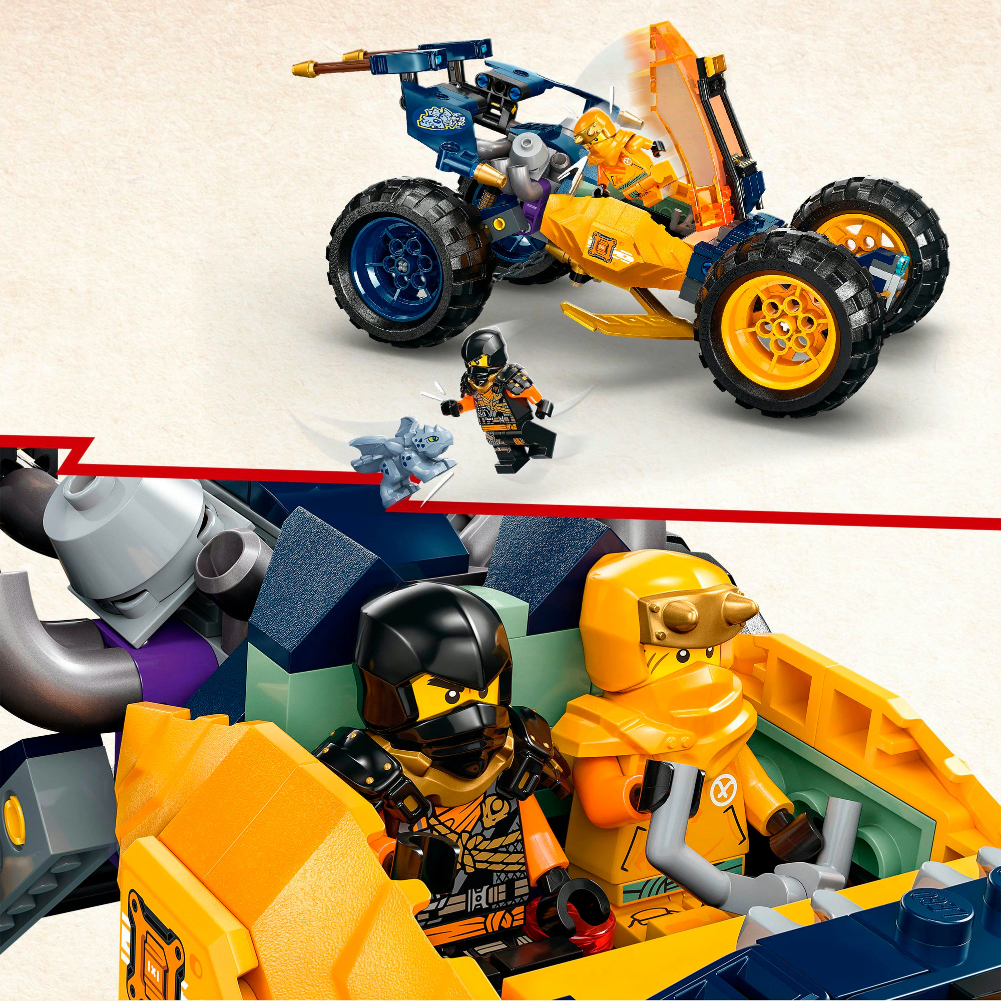 LEGO Konstruktionsspielzeug Ninjago Arins Ninja-Geländebuggy