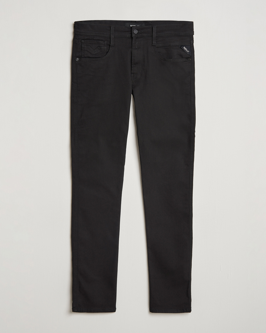Replay Anbass Hyperflex Re-Used Jeans Forever Black