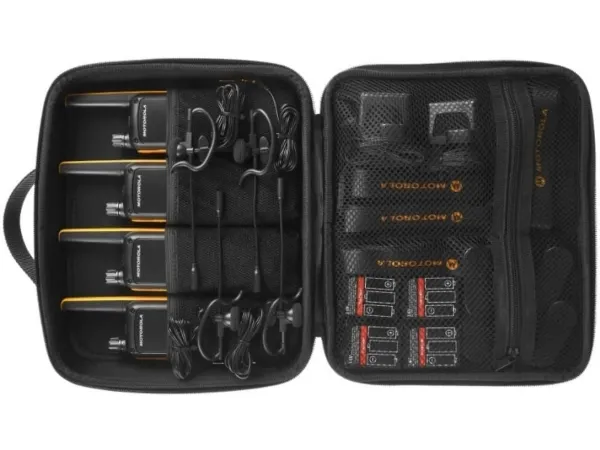 Motorola Talkabout T82 Extreme - Quad Pack - transportabel - tovejs radio - PMR - 446 MHz - 16 kanaler - sort, gul (pakke med 4)