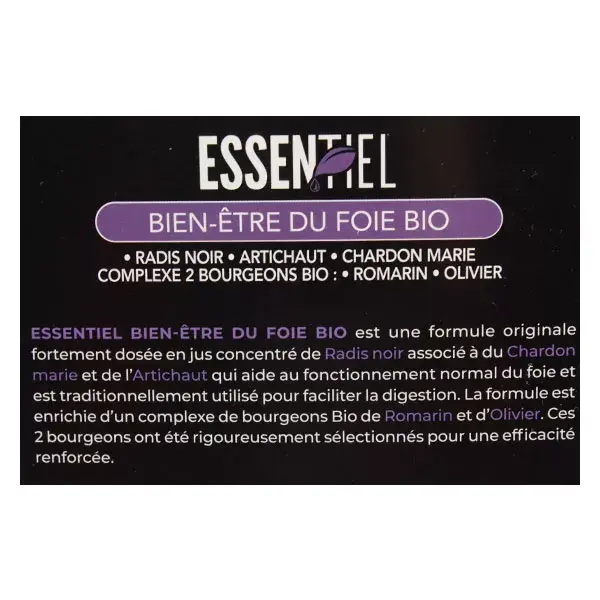SID Nutrition Essential Liver Wellbeing Orgânico 20 ampolas