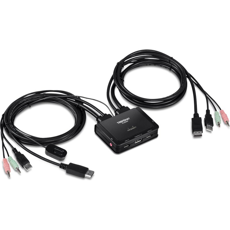 Trendnet TK-220DPI commutateur écran, clavier et souris Noir