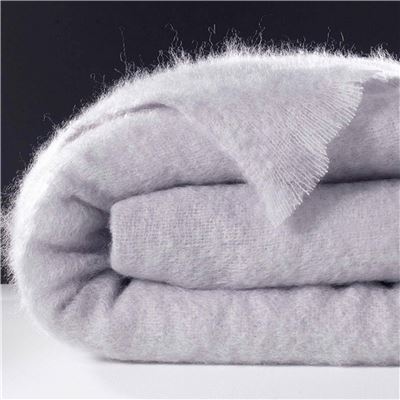 Couverture MOHAIR chaleur et légèreté - Chaude