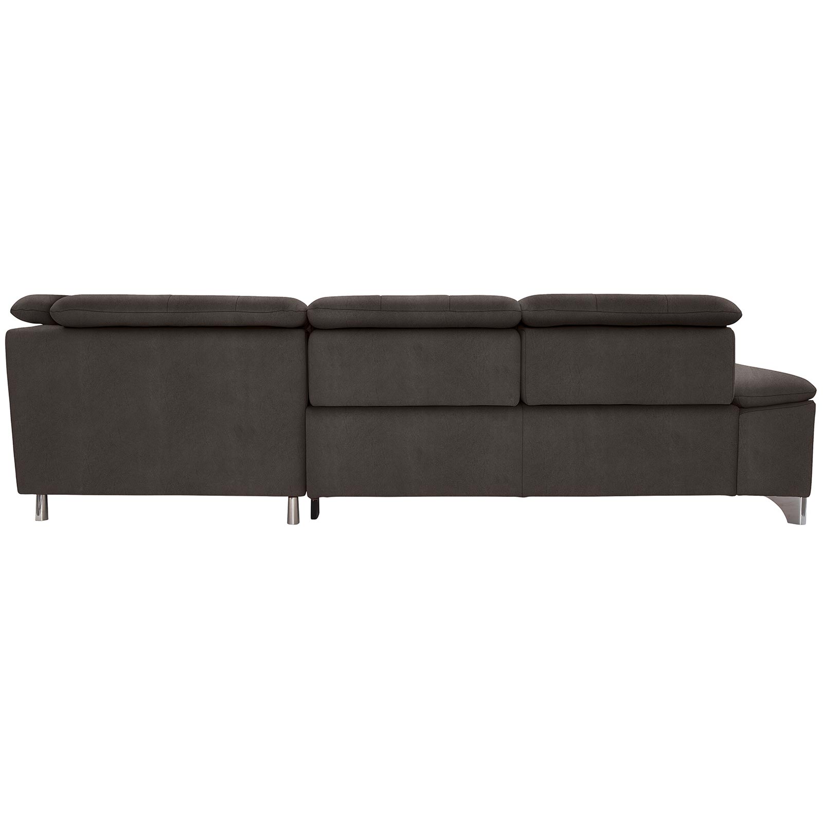 polsterpower Ecksofa - Saddle anthrazit - Basismodell - Ottomane rechts