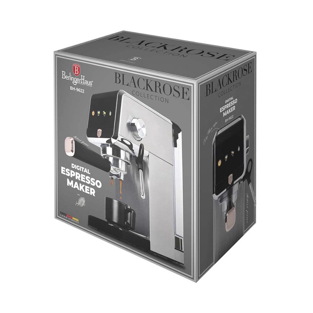 Berlinger Haus Espresso Kaffeemaschine 1.2 Liter Black Rose Collection