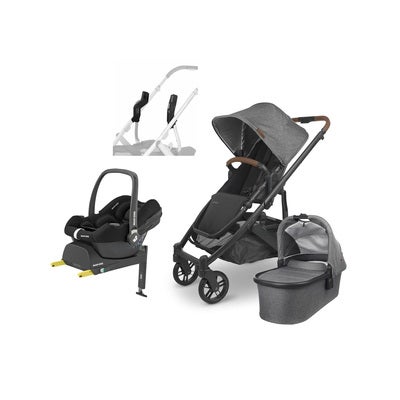 UPPAbaby CRUZ V2 Duovogn inkl. Maxi-Cosi CabrioFix & Base, Greyson Black