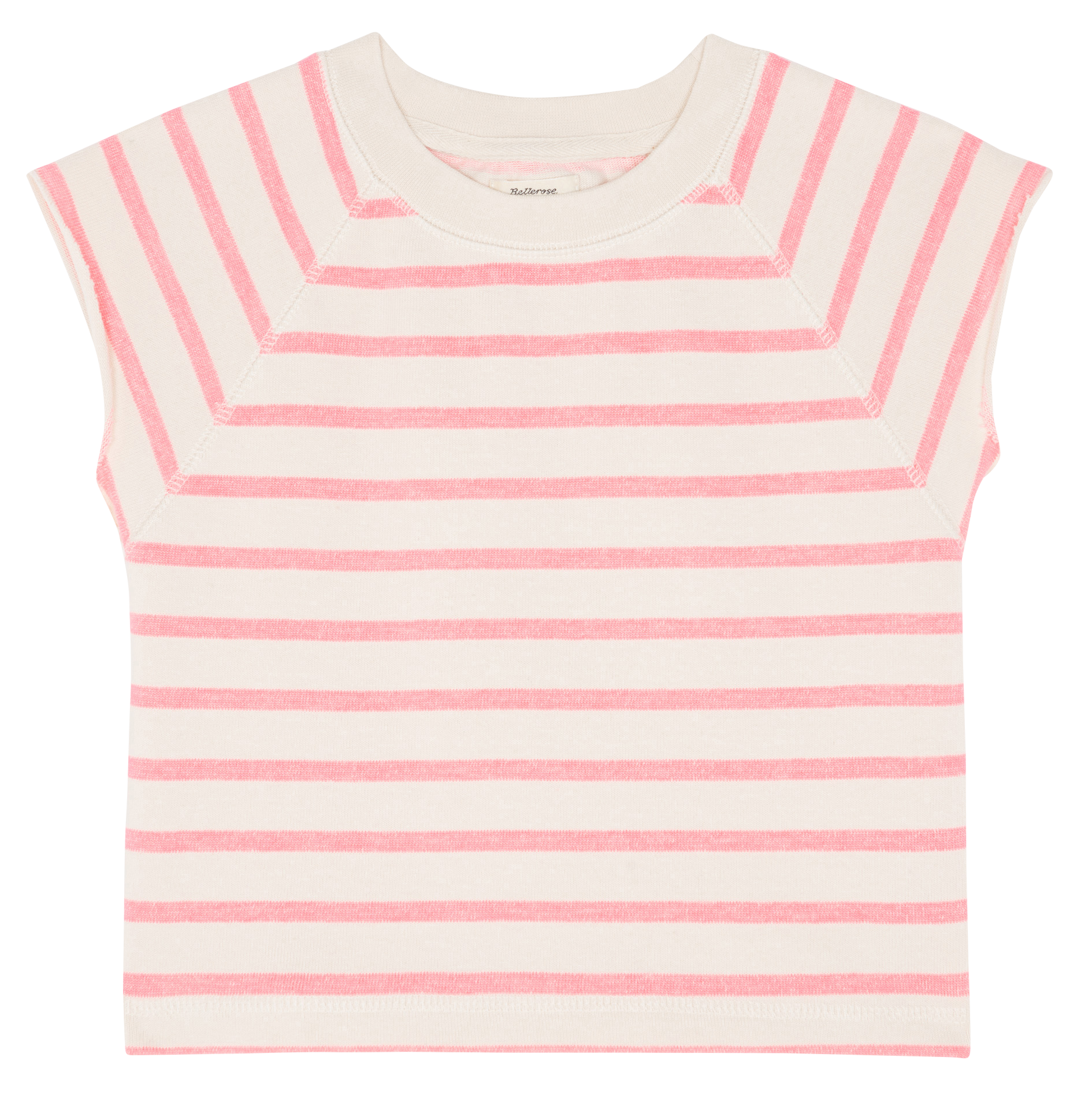 Tee-shirt rayé en coton bio mélangé | Bleu