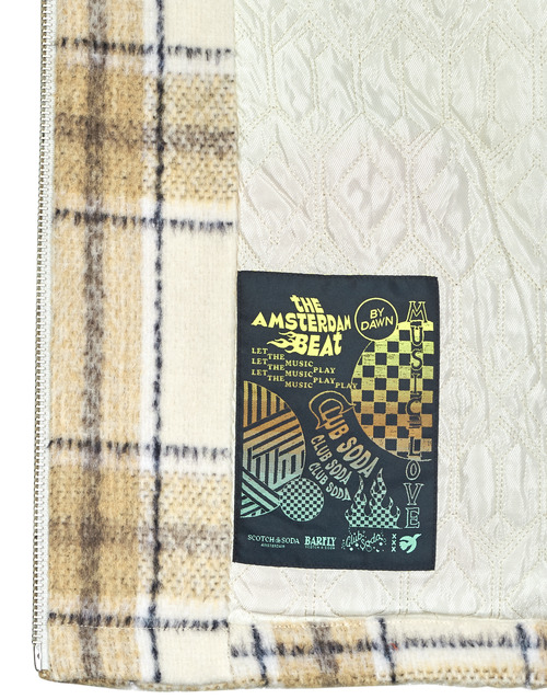 Scotch & Soda - Wool-Blend Zip-Thru Check Overshirt - Camel
