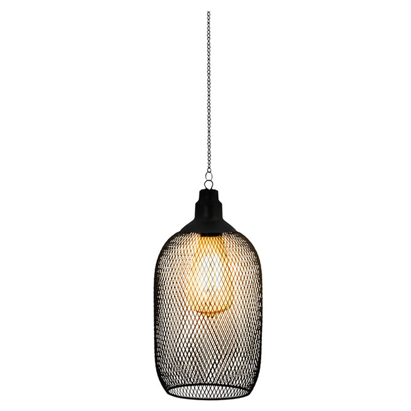 Pratik Garden Lampe solaire filaire noire - 15x15x30 cm
