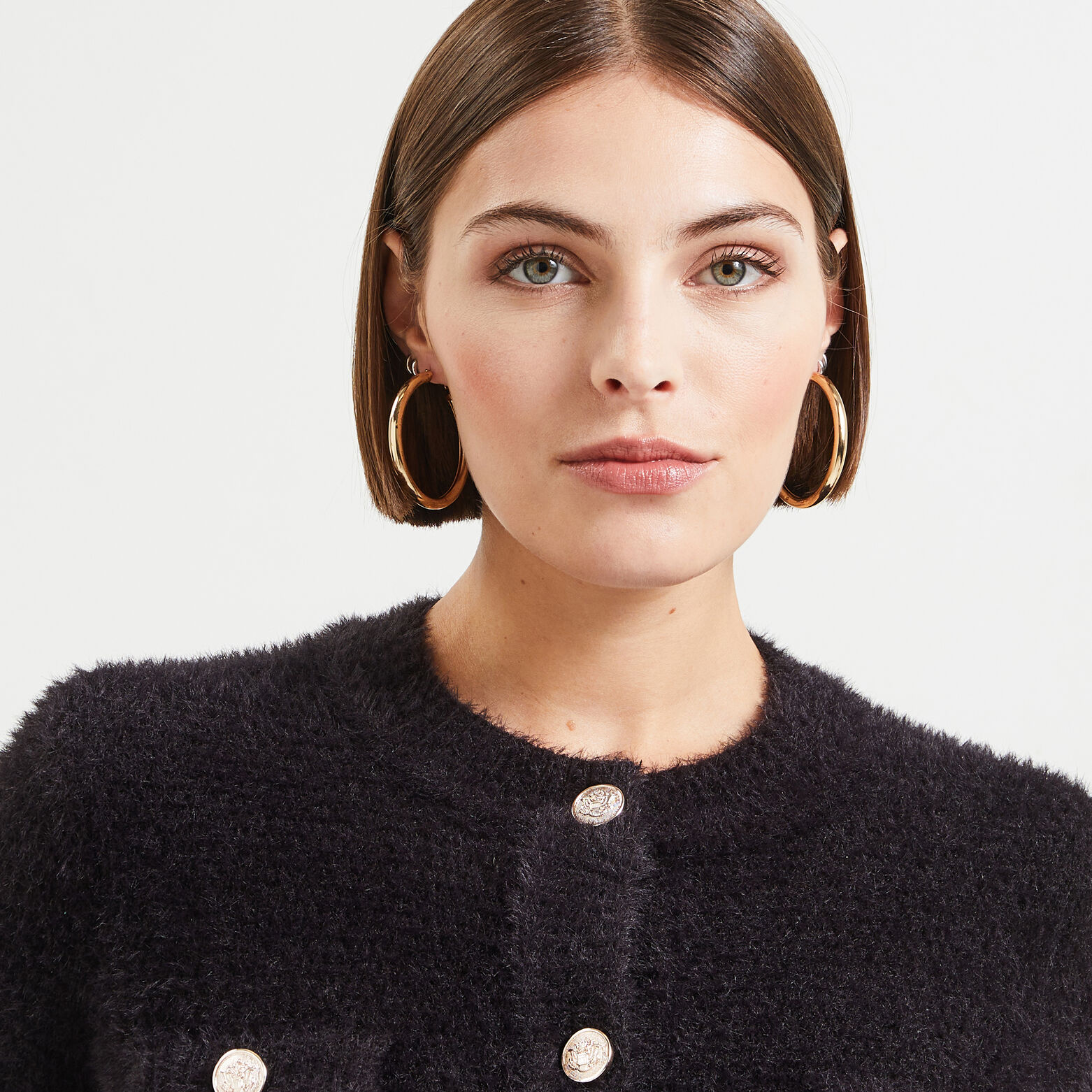 Gilet fluffy femme