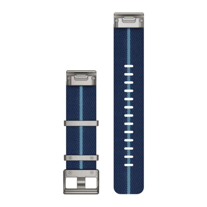 Garmin Unisex Tilbehør til ure/armbånd QuickFit® 22 Strap (Jacquard-Weave Nylon) Blå