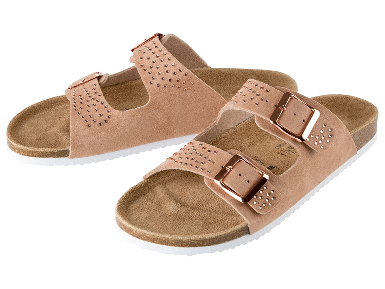 Leren dames slippers
