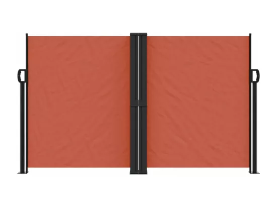 Auvent latéral rétractable terre cuite 140x600 cm