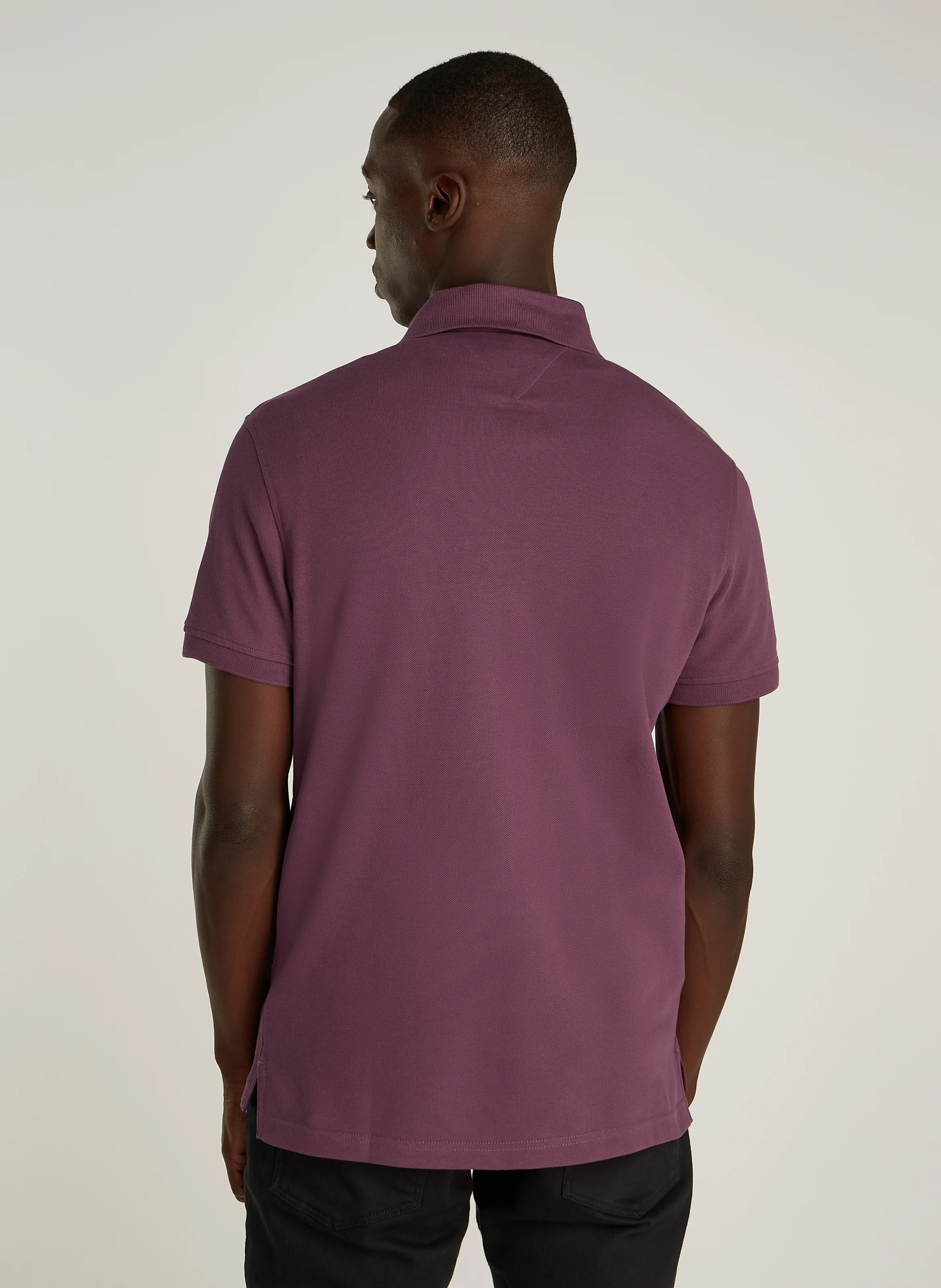 Polo slim-fit en coton bio | Violet