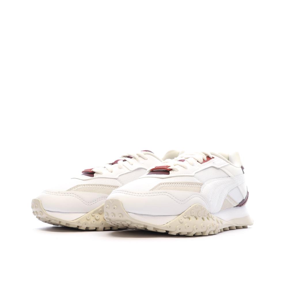 Puma Baskets Beige/Bordeaux Femme Puma Rider Soft
