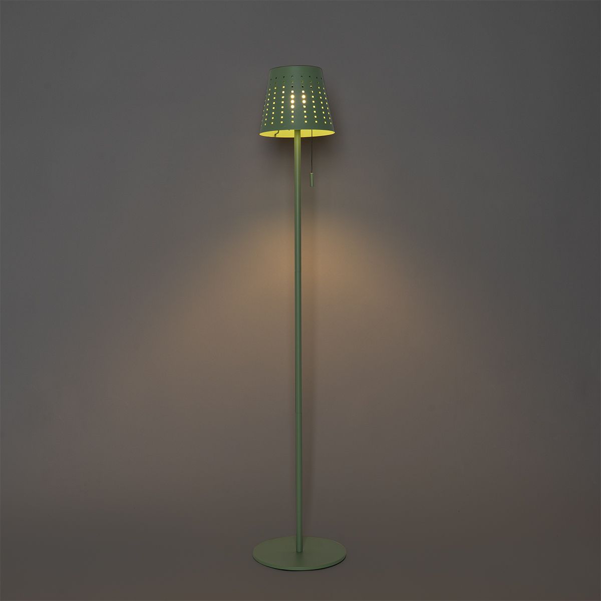 Buiten vloerlamp groen incl. LED 3-staps dimbaar op solar - Ferre