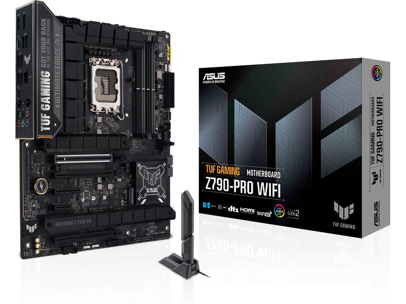 ASUS Mainboard TUF GAMING Z790-PRO WIFI Gaming ATX-Motherboard mit LGA 1700 Sockel und WLAN