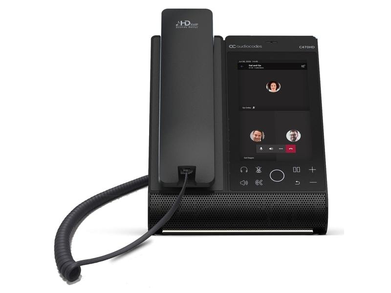 Audiocodes Tischtelefon C470HD Microsoft Teams Schwarz Teams Tischtelefon von AudioCodes