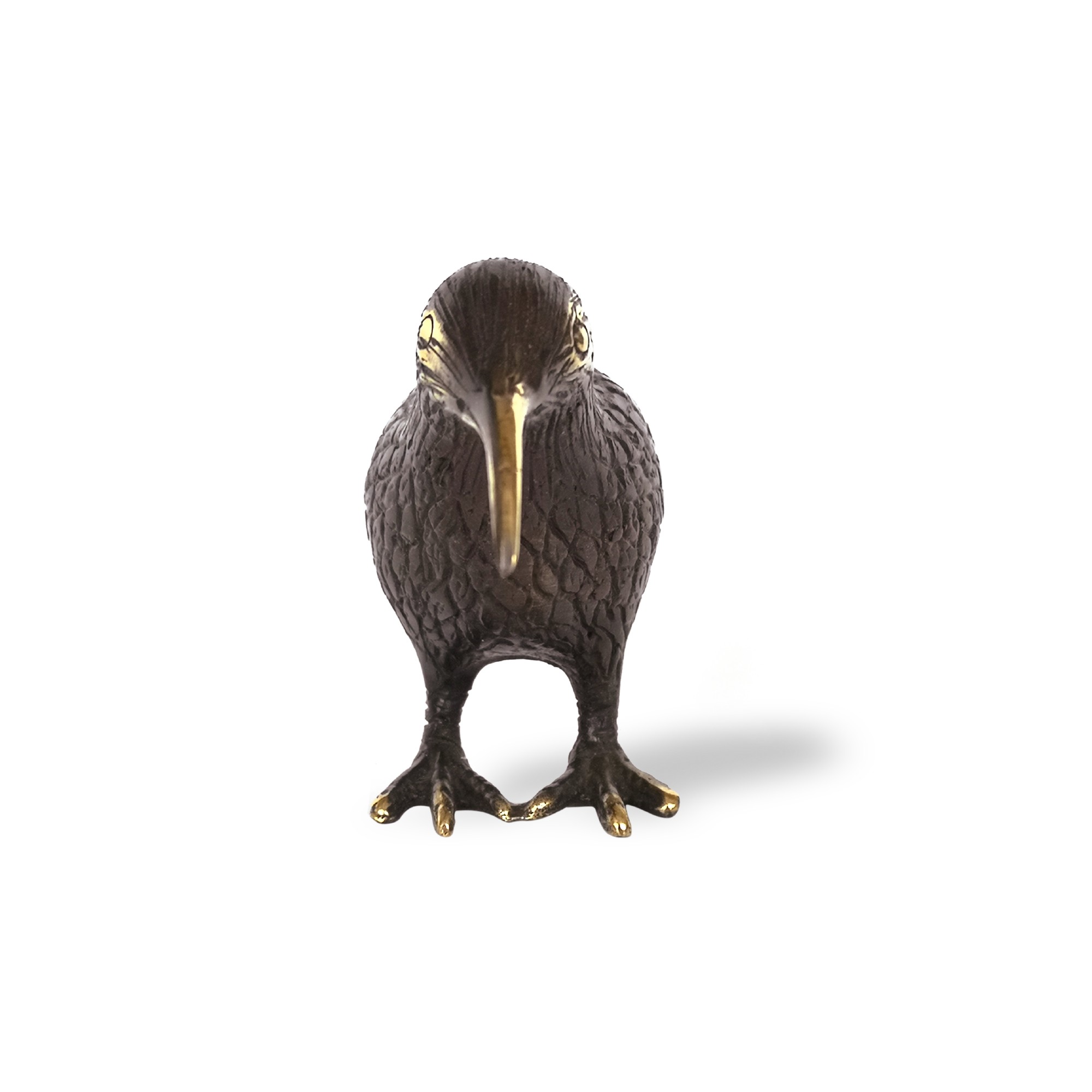 Vogelstatue 'Kiwi', bronze, H 6 cm, T 8,5 cm, B 4 cm von fischer's lagerhaus