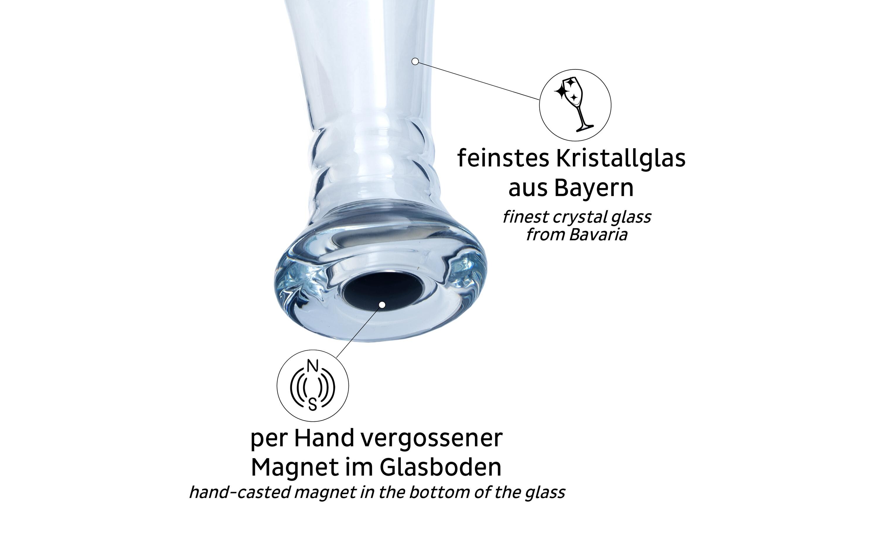 Magnet-Kristallglas WeizenbierWeizenbier-Kristallglas