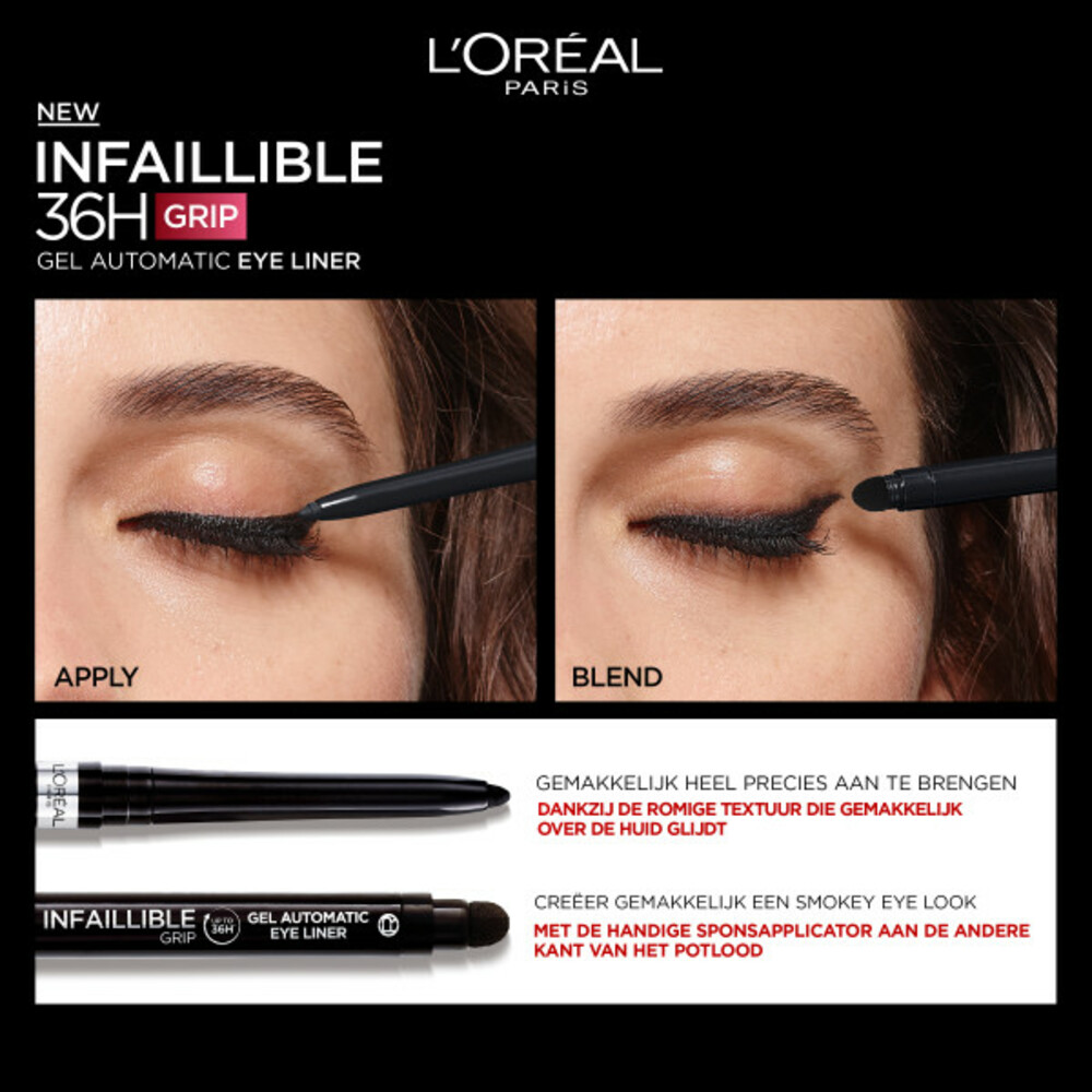 L'Oréal Infaillible 36H Grip Gel Automatic Eyeliner Taupe Grey