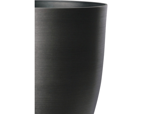Lafiora kunststof plantenpot Ø 35 x H 42,5 cm zwart