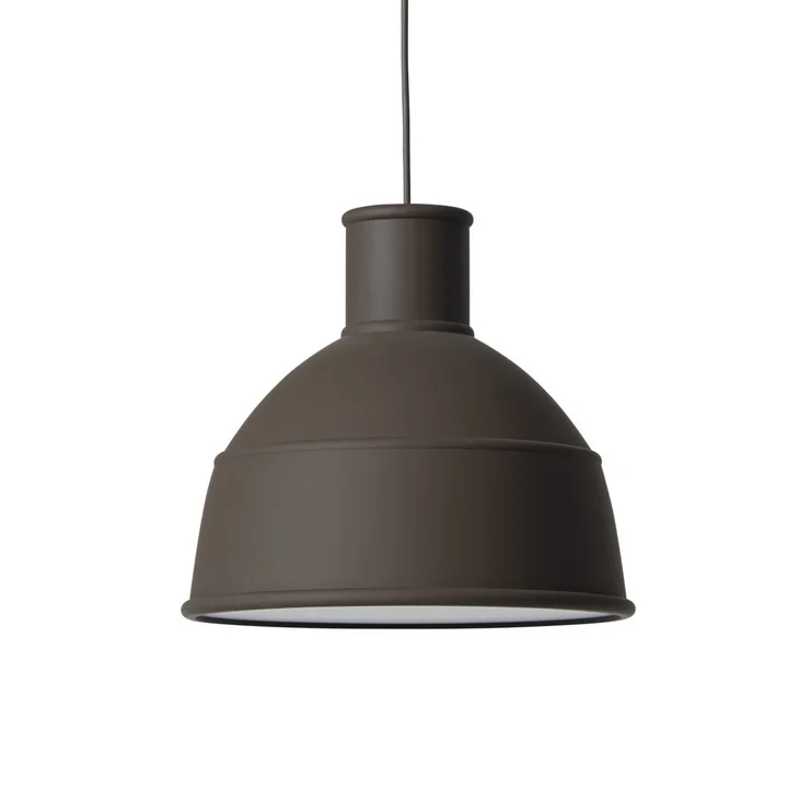 Muuto - Unfold Pendelleuchte, dunkelbraun