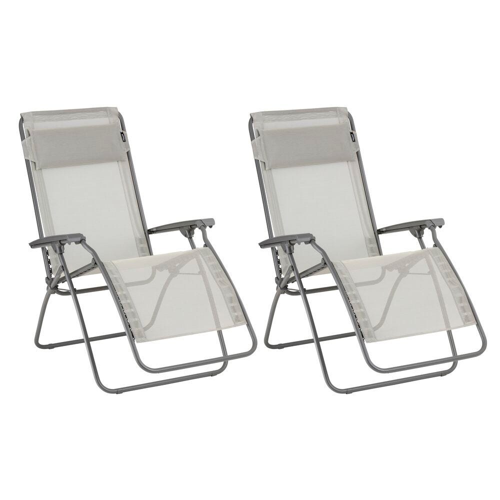 Set aus 2 Relaxsesseln RClip Batyline® Iso Seigle